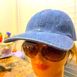 Zyia Active Women’s Blue Jean Cotton Hat Golf Cap Size One Fit All